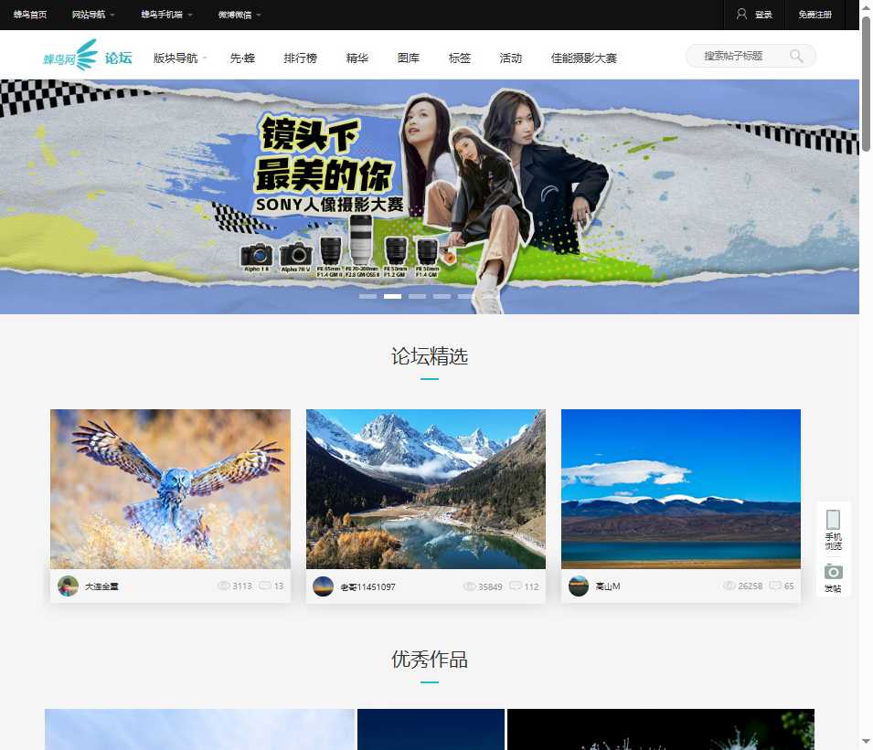 蜂鸟摄影论坛